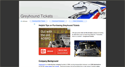 Desktop Screenshot of greyhoundtickets.org