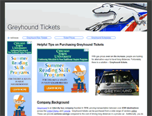 Tablet Screenshot of greyhoundtickets.org